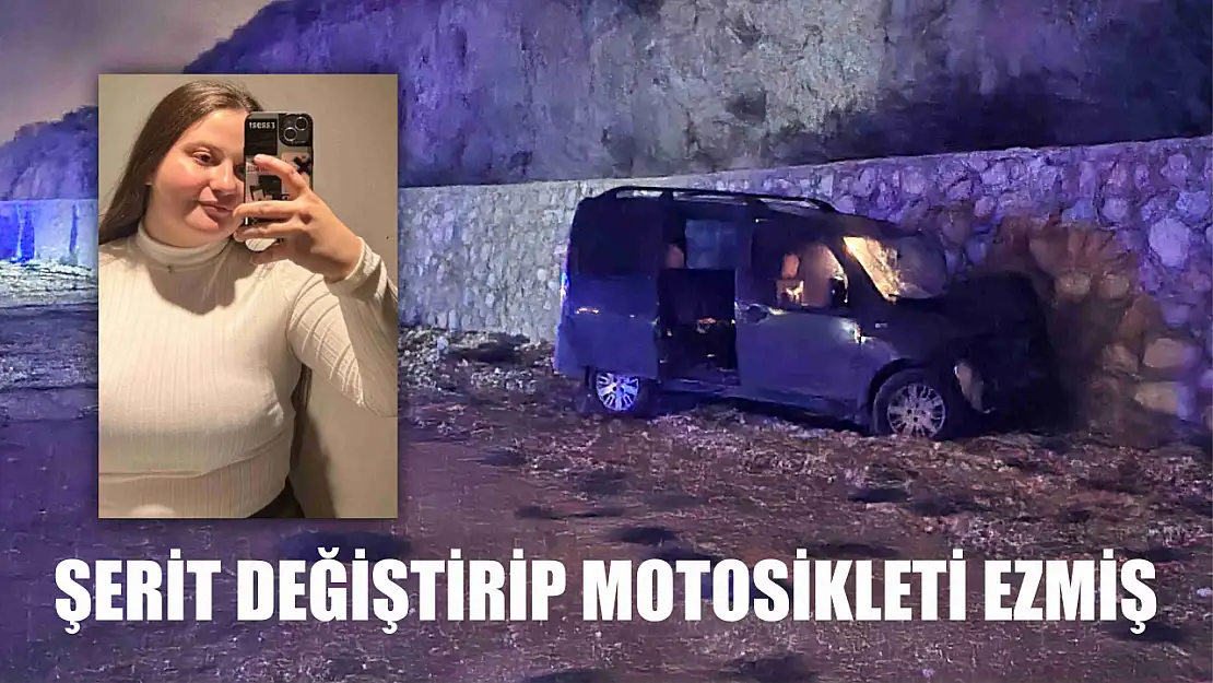 Şerit değiştirip motosikleti ezmiş