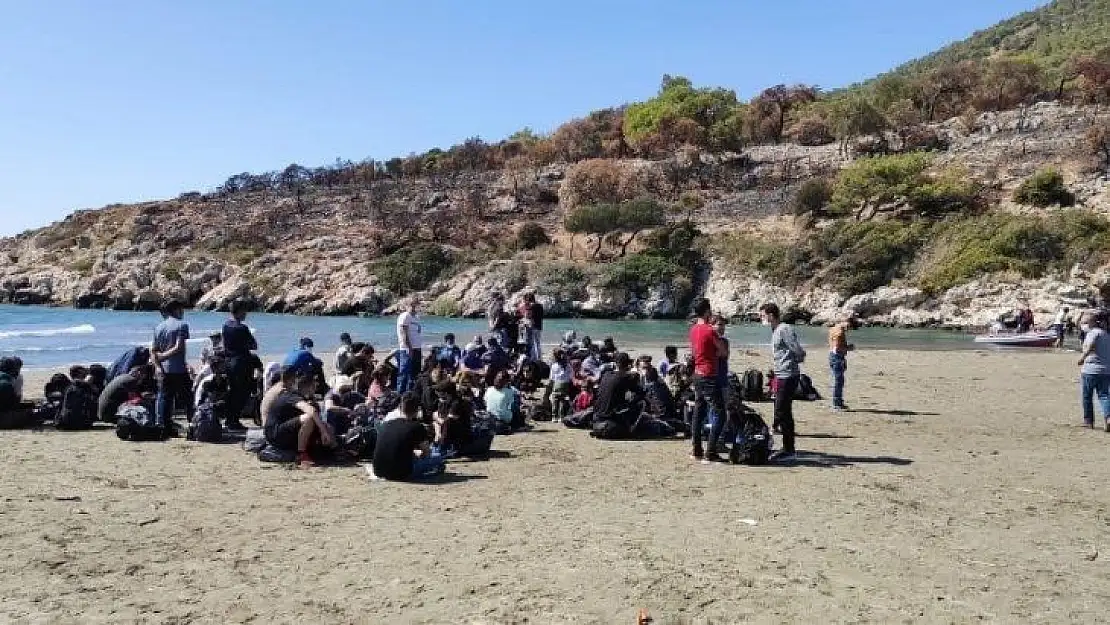 Seydikemer'de 96 düzensiz göçmen yakalandı