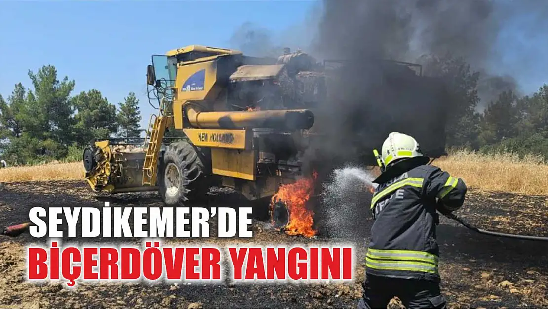 Seydikemer'de Biçerdöver yangını