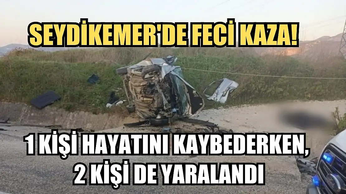 Seydikemer'de feci kaza! 1 kişi hayatını kaybederken, 2 kişi de yaralandı