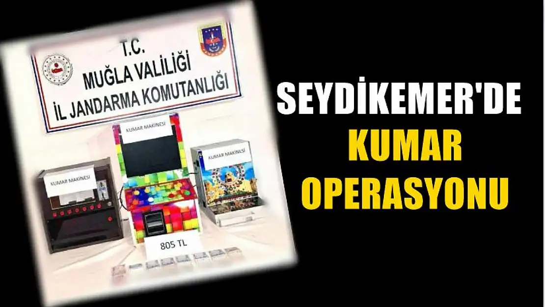 Seydikemer'de kumar operasyonu