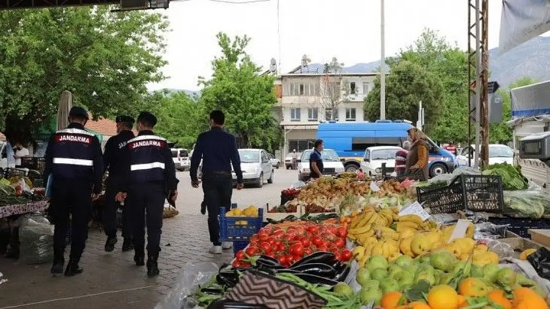 Seydikemer'de pazar yerleri denetlendi