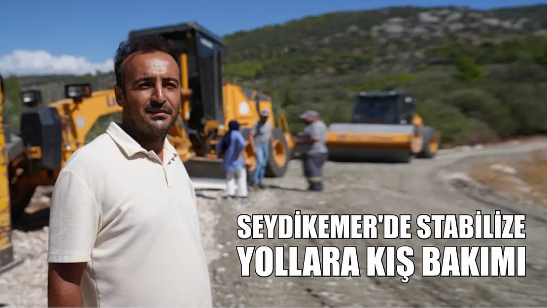 Seydikemer'de Stabilize Yollara Kış Bakımı