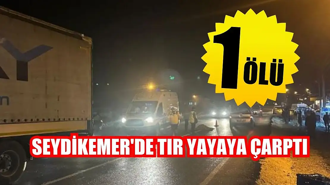 Seydikemer'de tır yayaya çarptı: 1 ölü