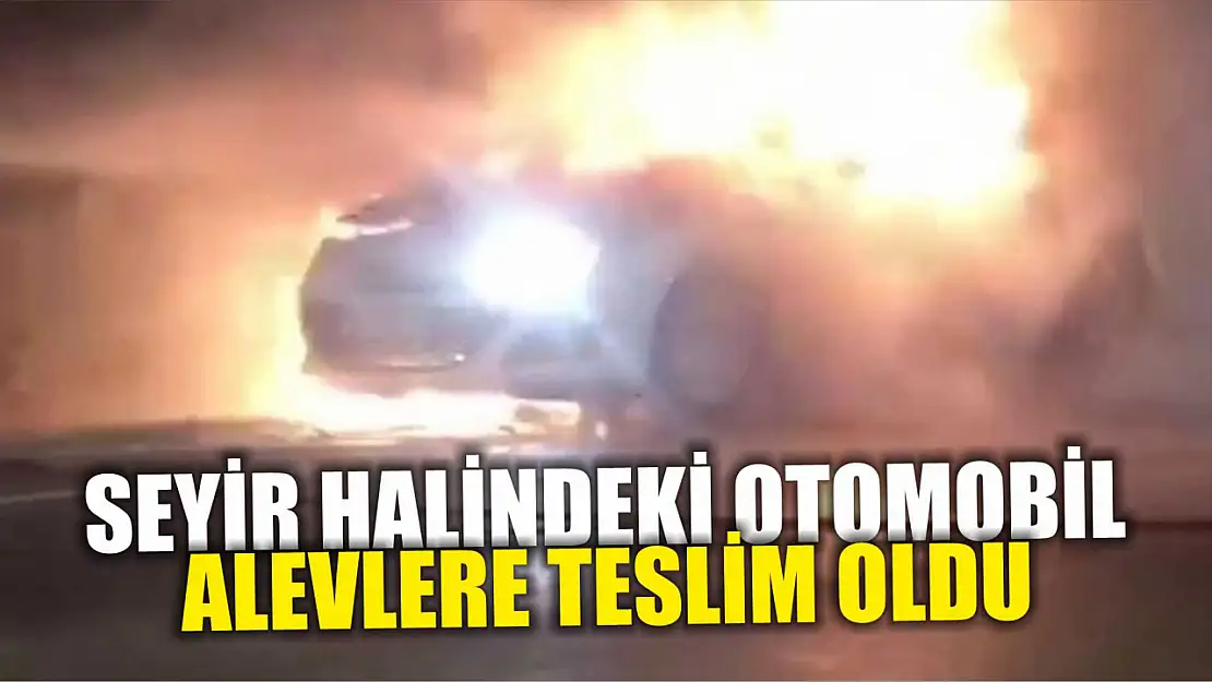 Seyir halindeki otomobil alevlere teslim oldu