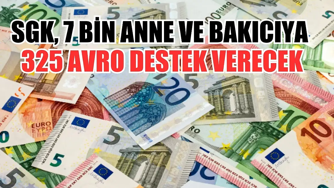 SGK, 7 bin anne ve bakıcıya 325 avro destek verecek