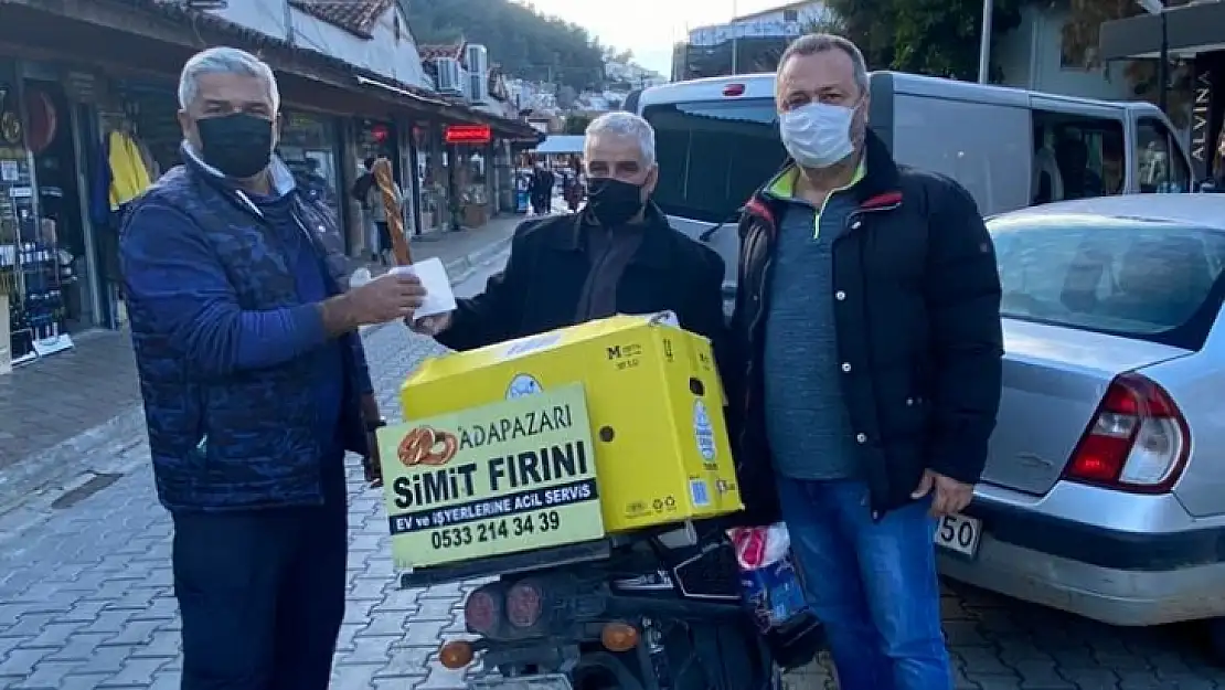 Simit fırınından bayrak kampanyasına destek