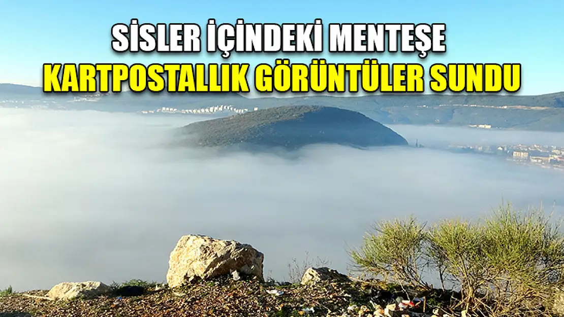 Sisler içindeki Menteşe kartpostallık görüntüler sundu