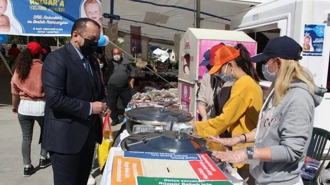 SMA hastası Rüzgar Bebeğe Datça'dan yardım eli 