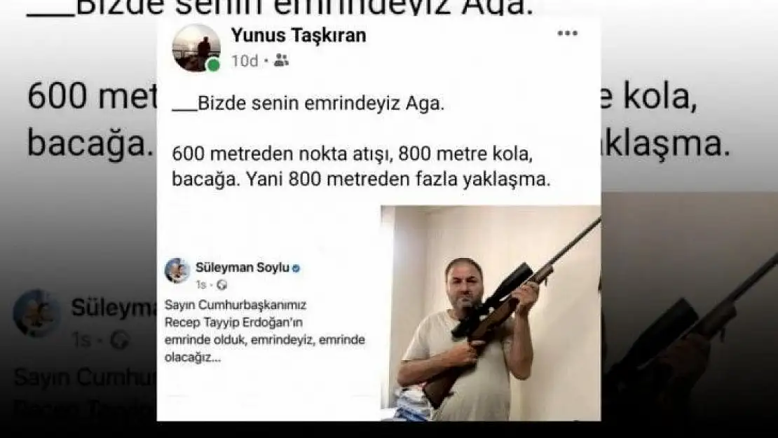 Soylu'ya silahlı destek mesajı yapan öğretmen hakkında inceleme başlatıldı