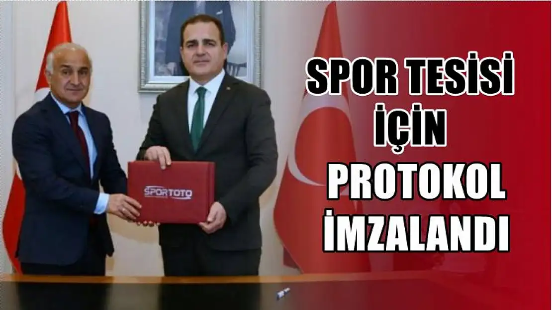 Spor tesisi için protokol imzalandı