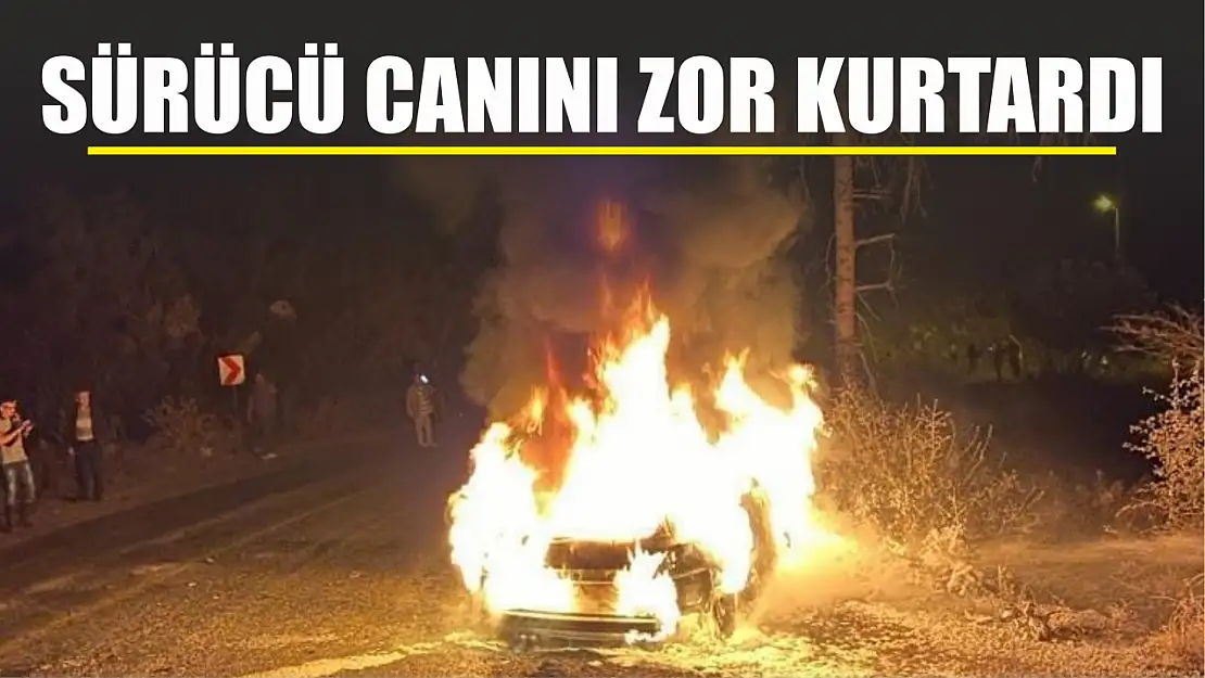 Sürücü canını zor kurtardı