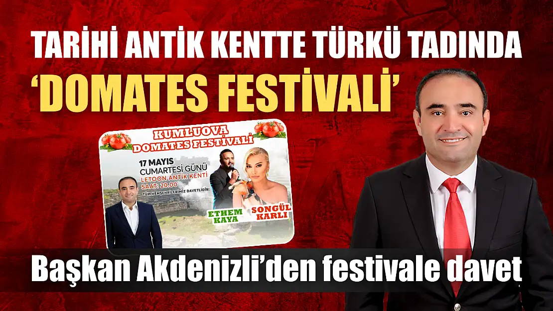 Tarihi antik kentte türkü tadında 'Domates Festivali'