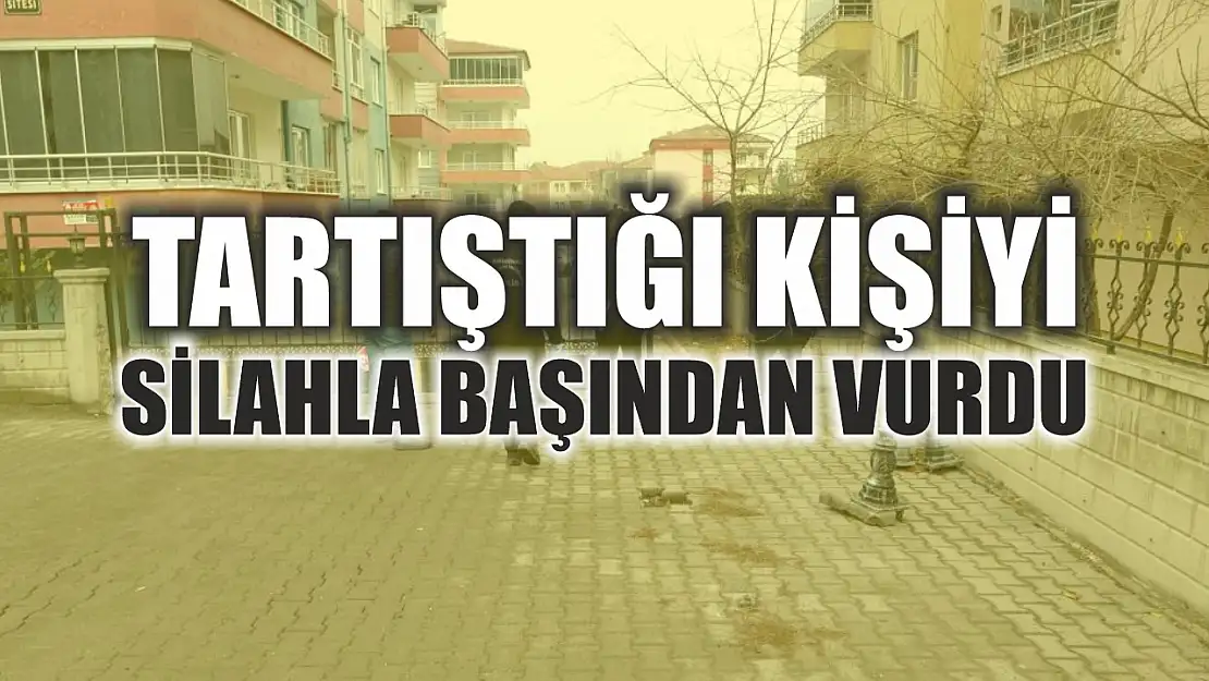 Tartıştığı kişiyi silahla başından vurdu