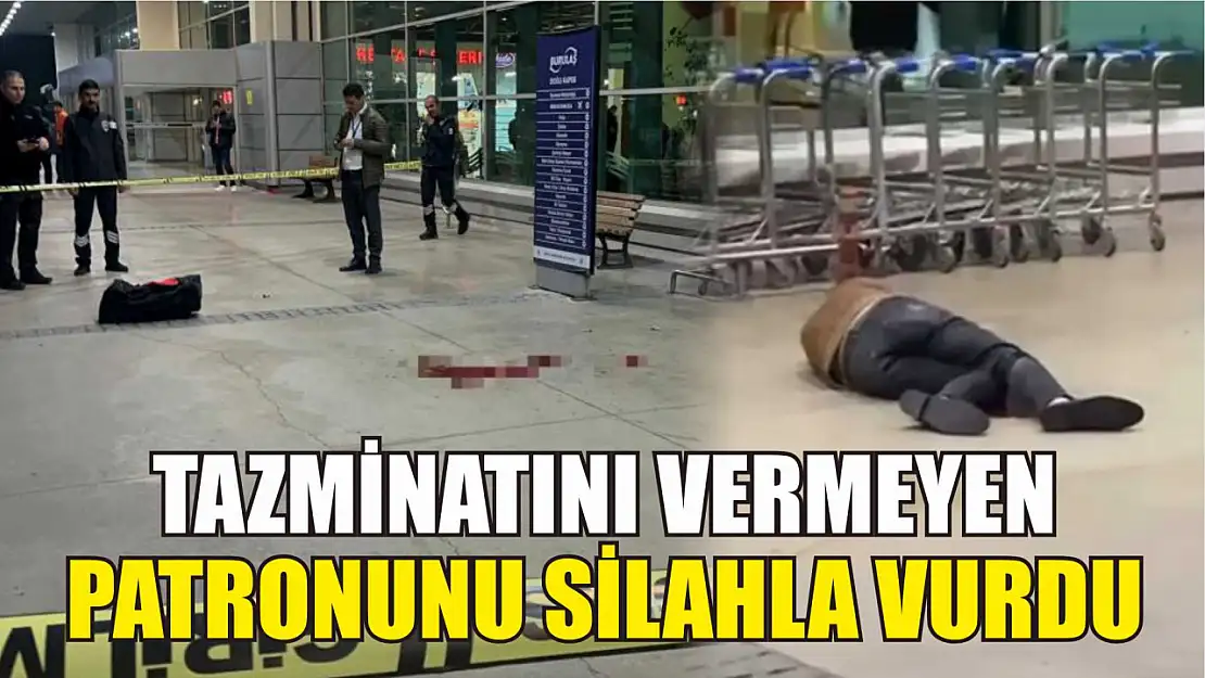 Tazminatını vermeyen patronunu silahla vurdu