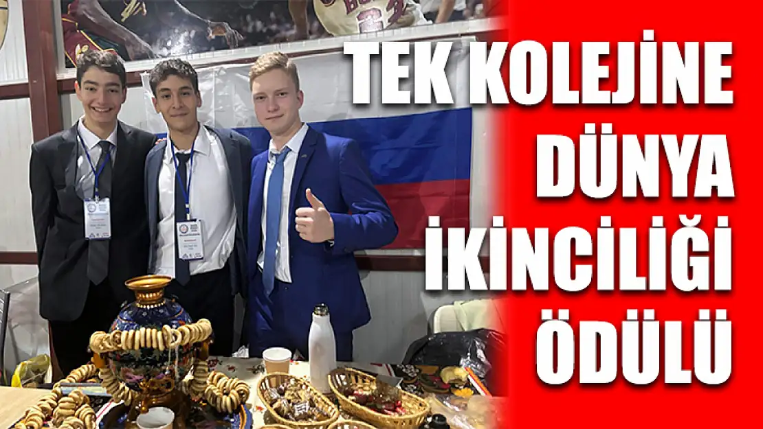 TEK Kolejine dünya ikinciliği ödülü