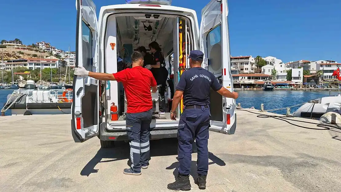 Teknede rahatsızlanan vatandaş karaya tahliye edildi