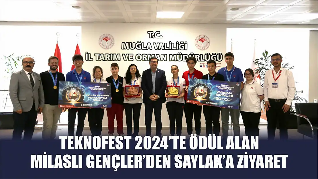 TEKNOFEST 2024'te Ödül Alan Milaslı Gençler'den Saylak'a Ziyaret