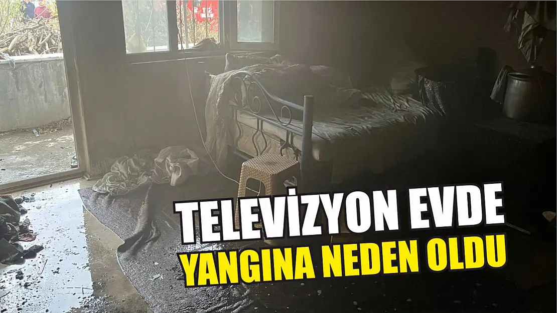 Televizyon evde yangına neden oldu