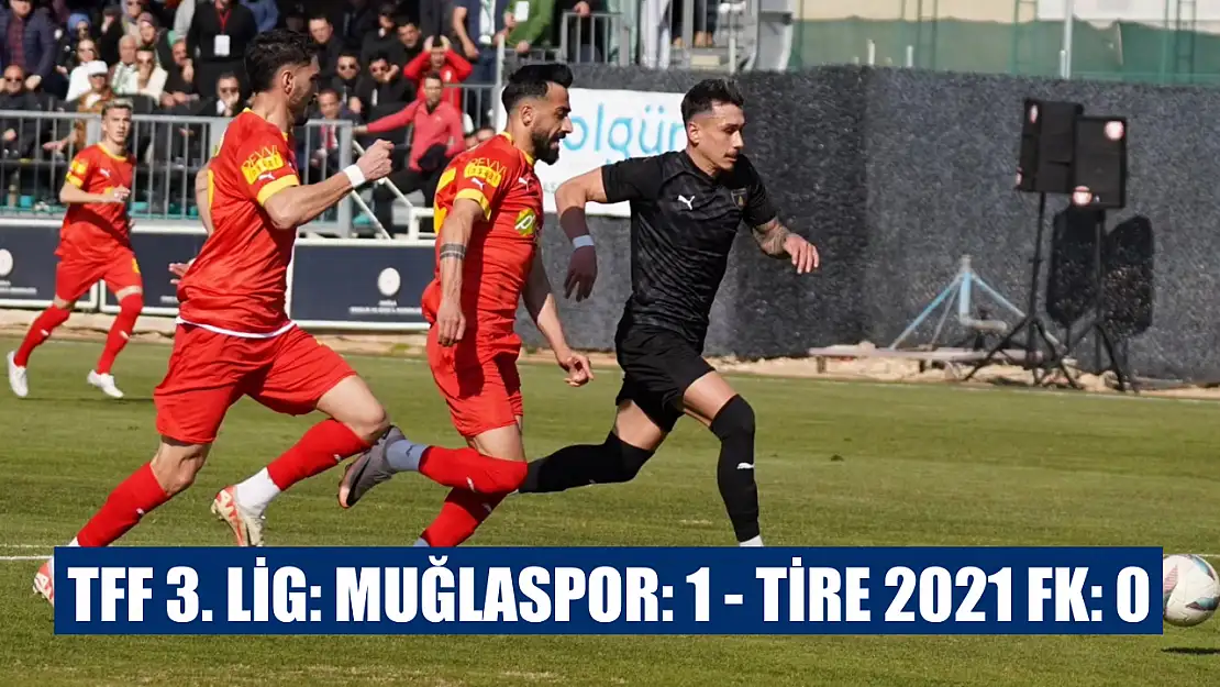 TFF 3. Lig: Muğlaspor: 1 - Tire 2021 FK: 0