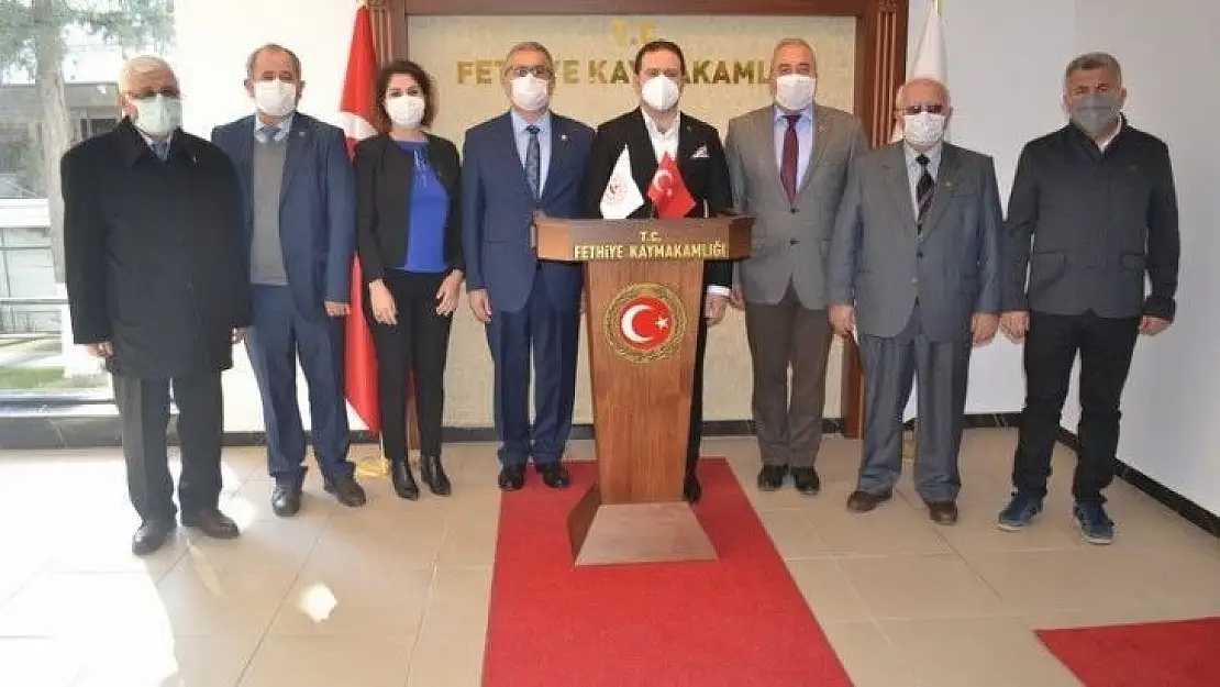 THK Fethiye Şube yönetiminden Kaymakam Fırat'a ziyaret