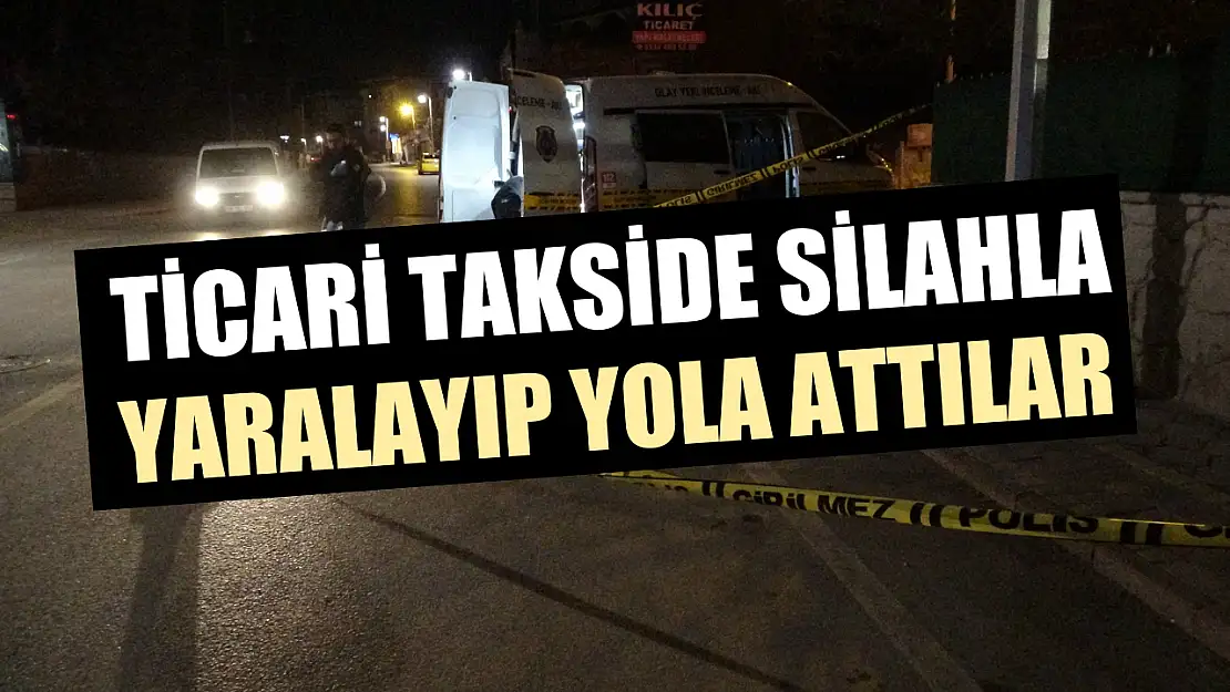 Ticari takside silahla yaralayıp yola attılar