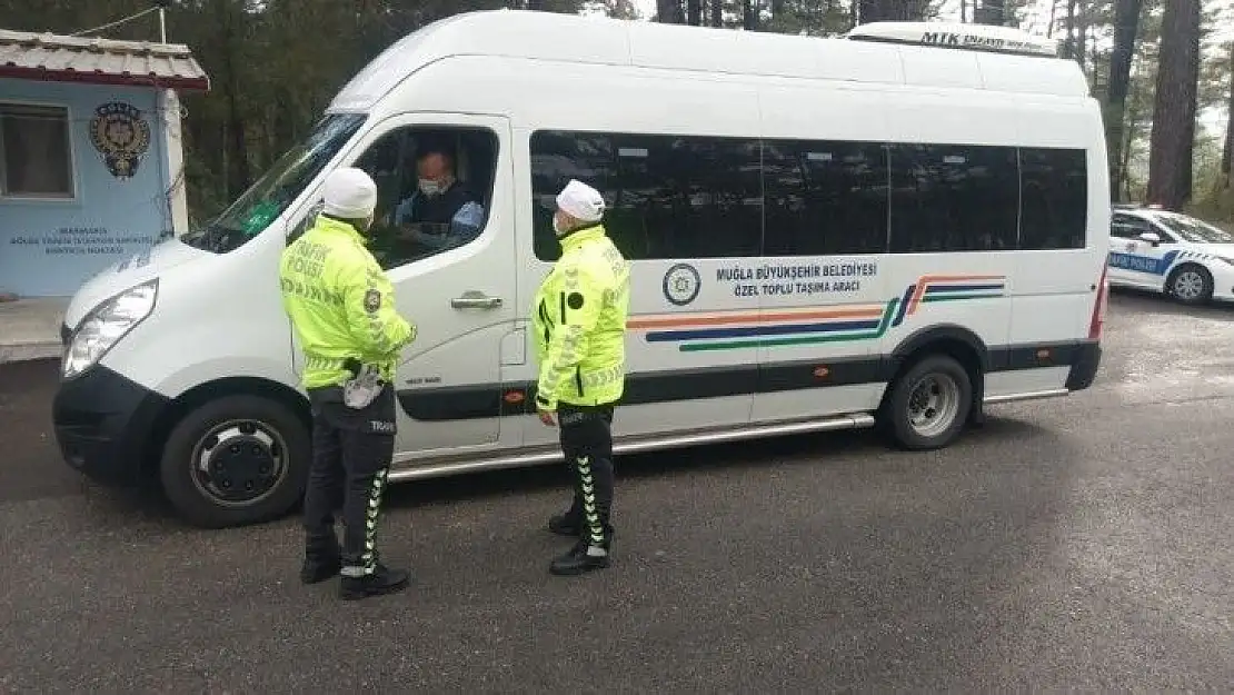 Toplu taşıma araçlarına trafik denetimi yapıldı