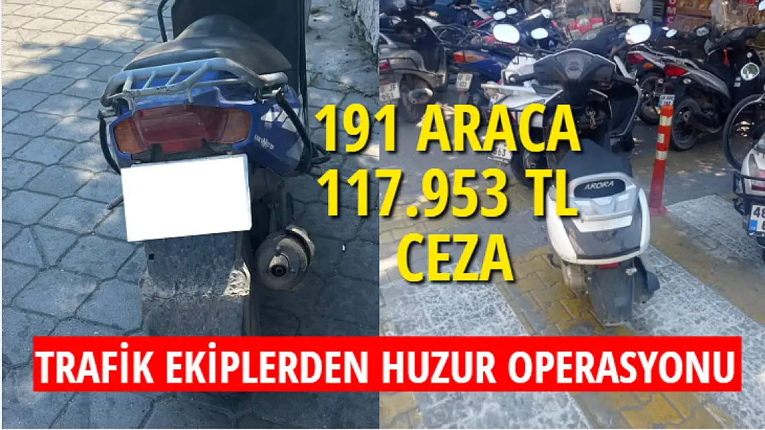 TRAFİK EKİPLERDEN HUZUR OPERASYONU