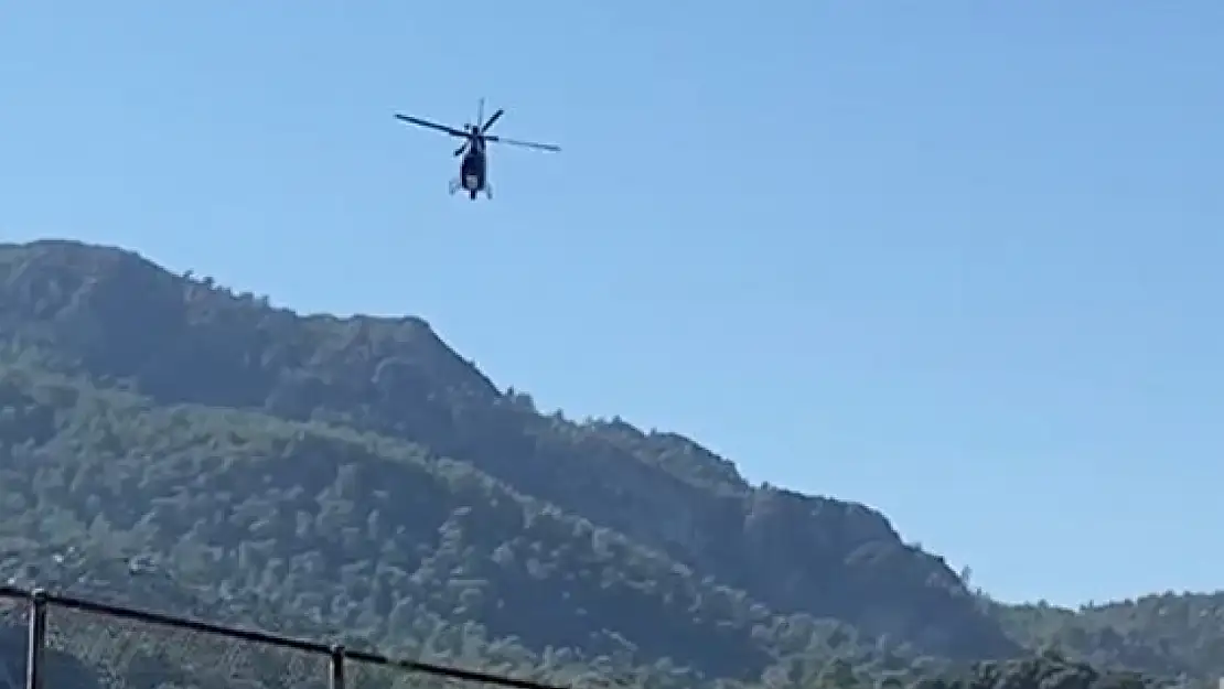 Trafik Ekiplerinden Helikopterli Denetim