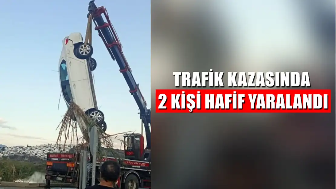 Trafik kazasında 2 kişi hafif yaralandı