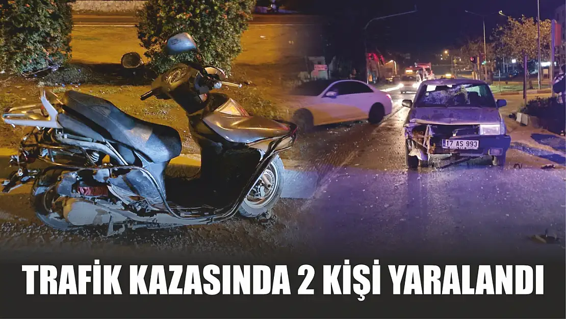 Trafik Kazasında 2 Kişi Yaralandı