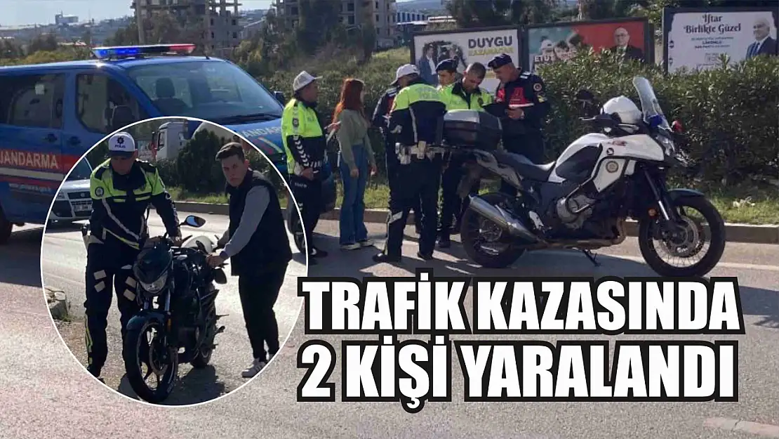 Trafik Kazasında 2 Kişi Yaralandı