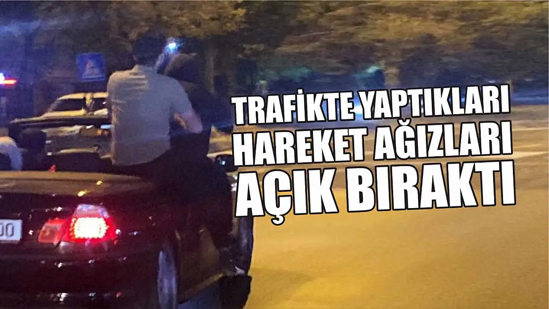 Trafikte yaptıkları hareket ağızları açık bıraktı