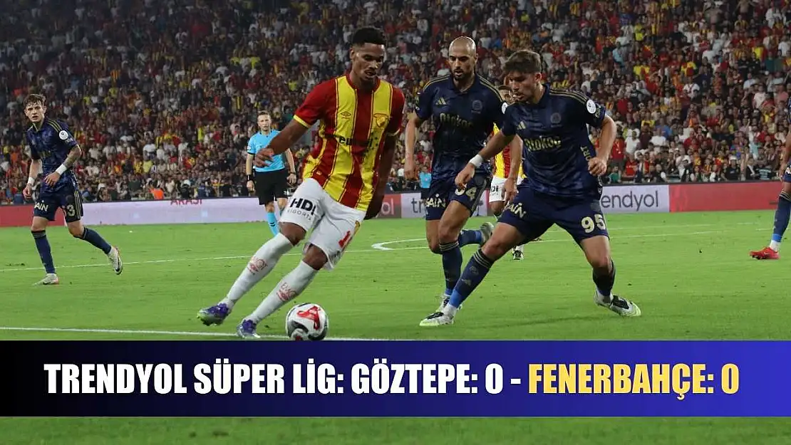 Trendyol Süper Lig: Göztepe: 0 - Fenerbahçe: 0