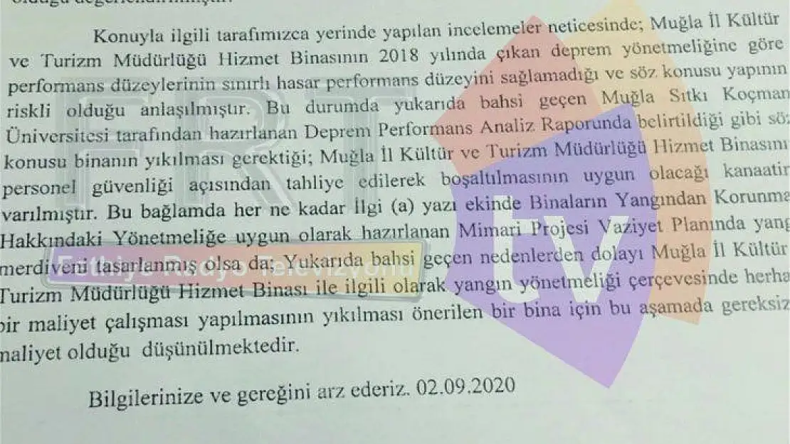 Turizmin Merkezinde, Depreme Dayanıksız Turizm Müdürlüğü Binası!