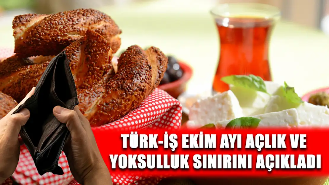 Türk-İş ekim ayı açlık ve yoksulluk sınırını açıkladı