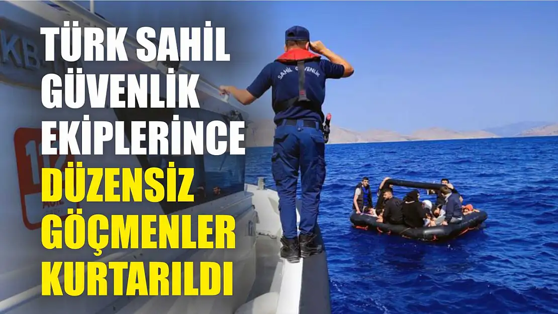 Türk Sahil Güvenlik Ekiplerince Düzensiz Göçmenler Kurtarıldı