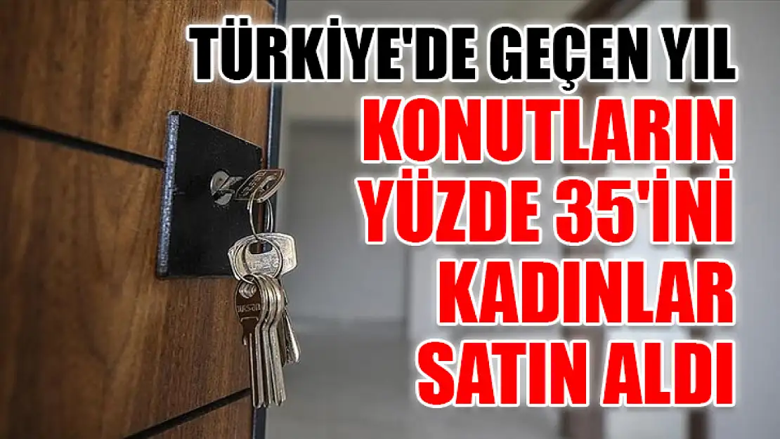 Türkiye'de geçen yıl konutların yüzde 35'ini kadınlar satın aldı