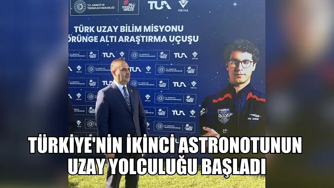 Türkiye'nin ikinci astronotunun uzay yolculuğu başladı