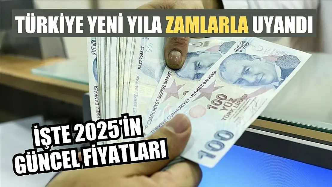 Türkiye Yeni Yıla Zamlarla Uyandı: İşte 2025'in Güncel Fiyatları