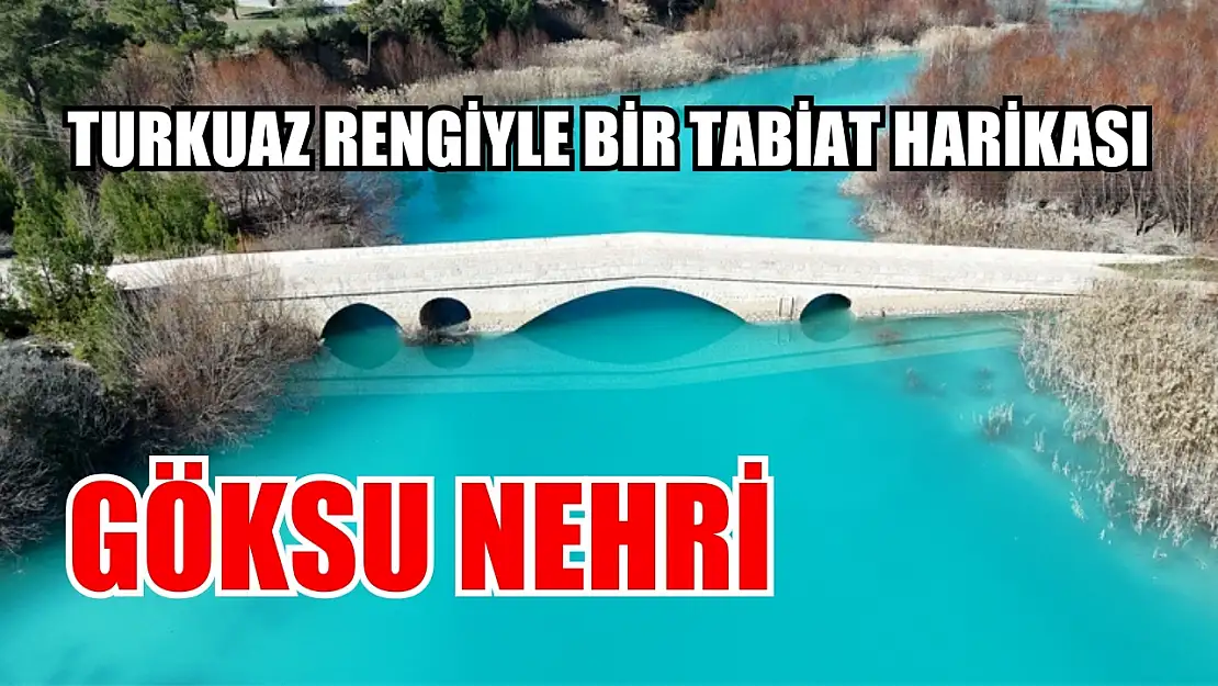 Turkuaz rengiyle bir tabiat harikası: Göksu Nehri