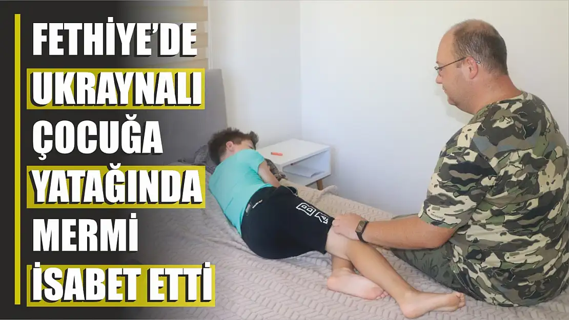 Ukraynalı çocuğa yatağında mermi isabet etti