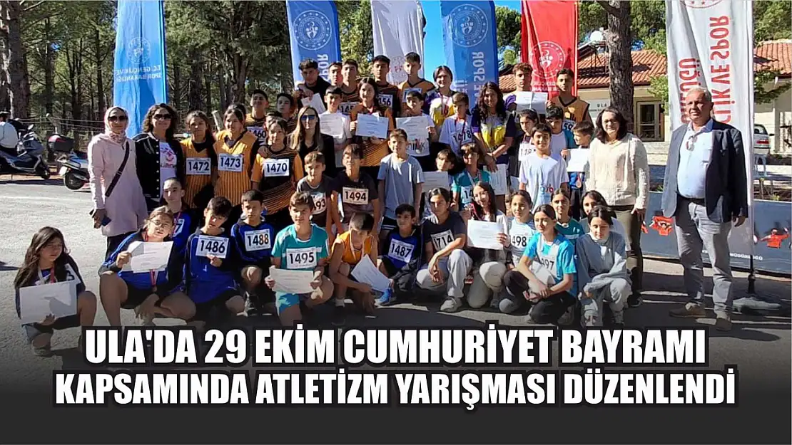 Ula'da 29 Ekim Cumhuriyet Bayramı kapsamında Atletizm yarışması düzenlendi