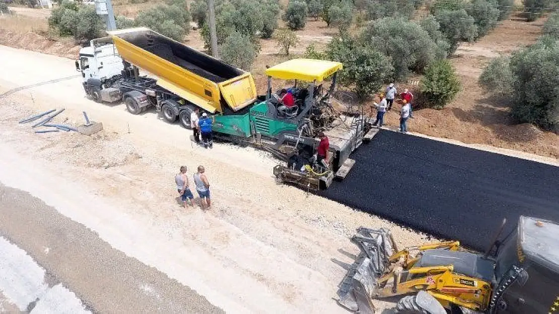 Ula'da sıcak asfalt kaplaması çalışmaları başladı