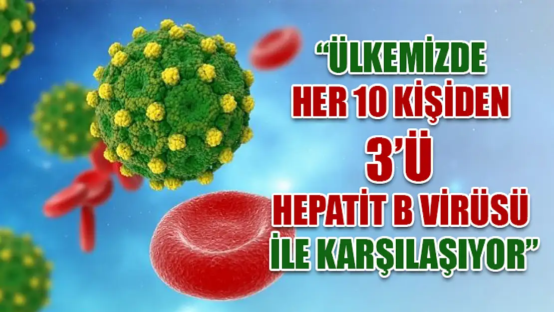 'Ülkemizde her 10 kişiden 3'ü Hepatit B virüsü ile karşılaşıyor'