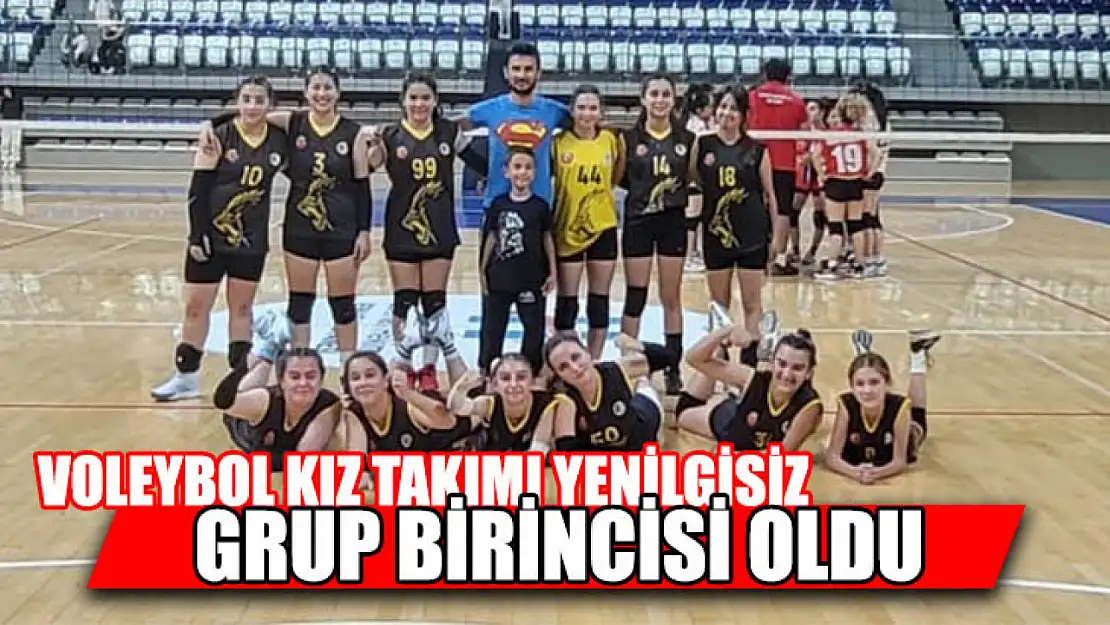 Voleybol Kız Takımı Yenilgisiz Grup Birincisi Oldu