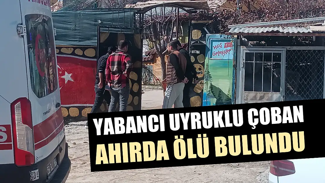 Yabancı uyruklu çoban ahırda ölü bulundu