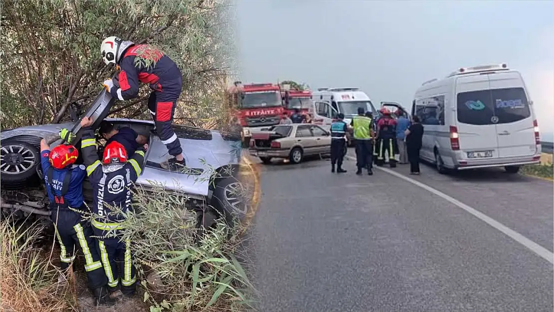 Yağış sonrası kaygan zeminde zincirleme kaza: 9 yaralı