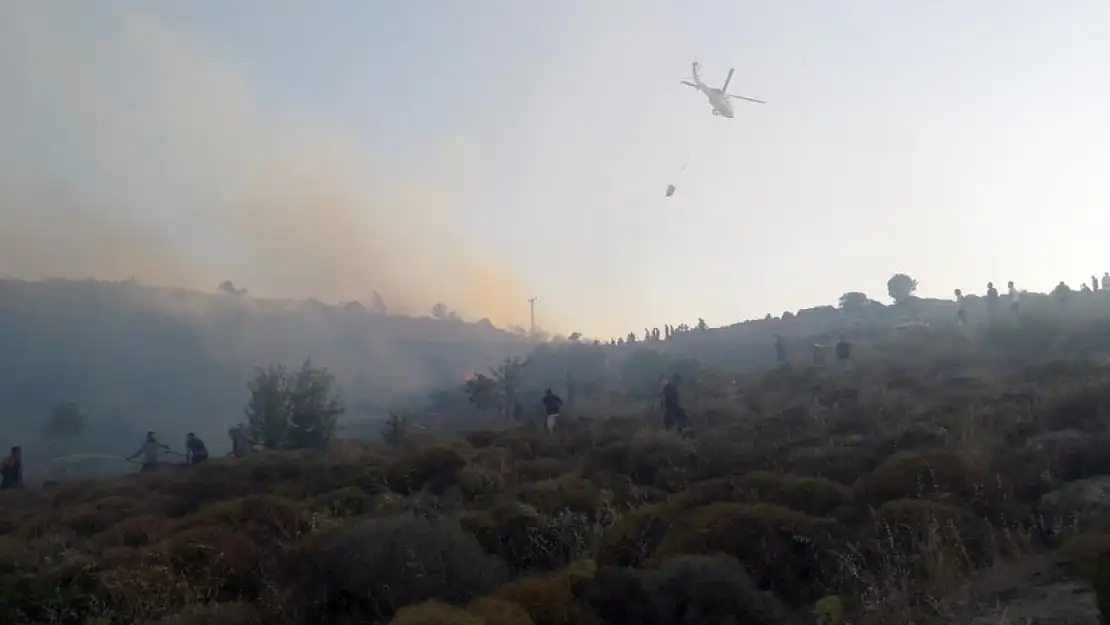 Yangın,ekiplerin müdahalesi ile kısa zamanda söndürüldü