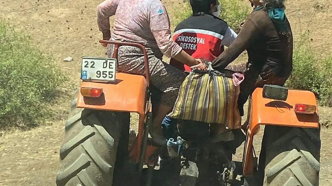 Yangından etkilenen bölgelere psiko-sosyal destek sağlanıyor